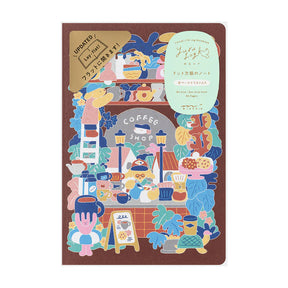 Midori Yuru Log Notebook B6 - Coffee Shop