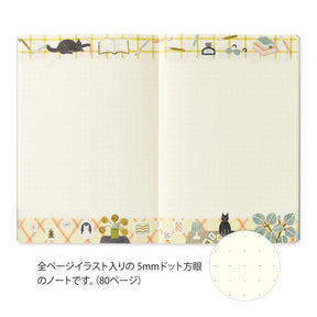 Midori Yuru Log Notebook B6 - Cat V2
