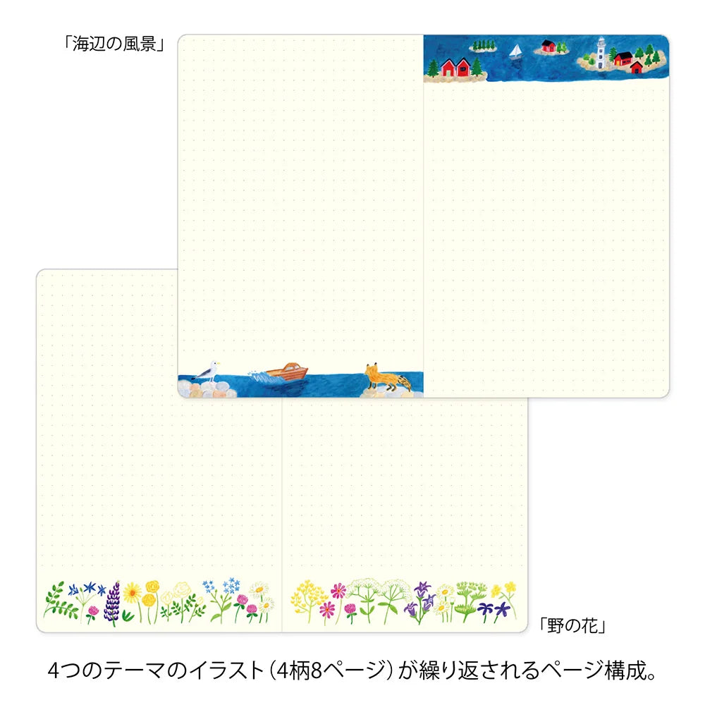 Midori Yuru Log Notebook B6 - Scandinavia V2