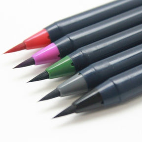 Akashiya Sai Watercolor Brush Pen - Winter 5 Color Set