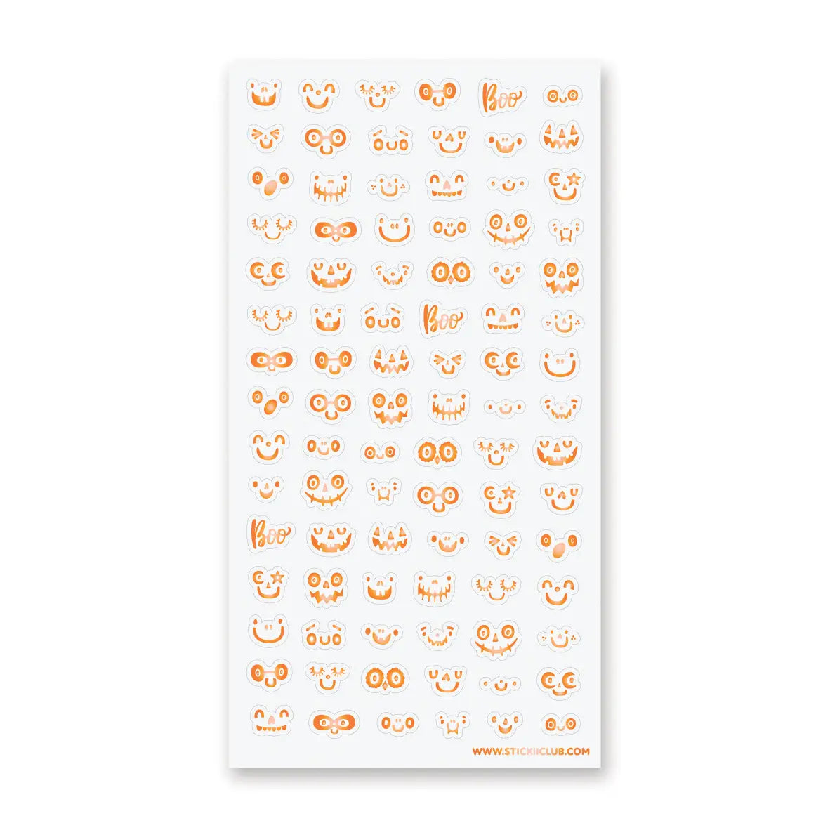 STICKII Sticker Sheet - Pumpkin Faces