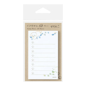 Midori Sticky Notes - To Do Dog - White