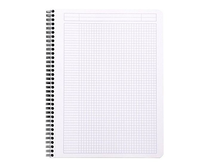 Rhodia Classic Side Wirebound Notebook  9 x 11 ¾- Orange, Graph