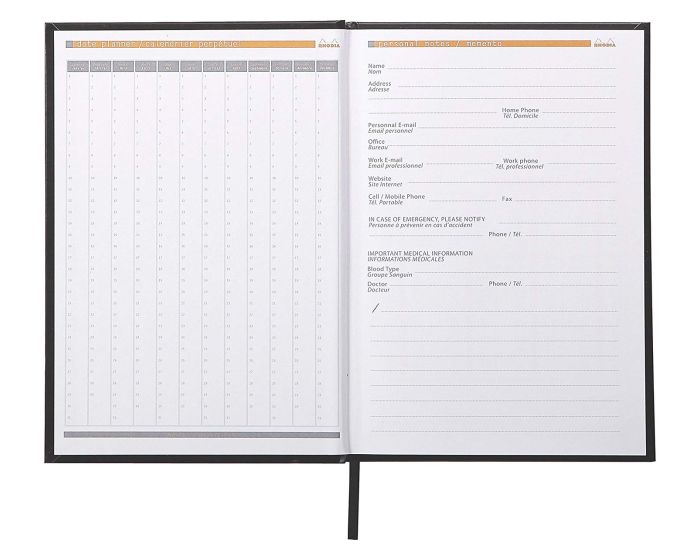 Rhodia Rhodiactive Hard Cover A5 Notebook Lined