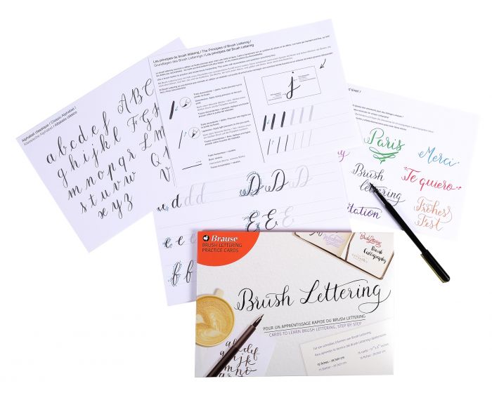 Brause Brush Lettering Practice Cards