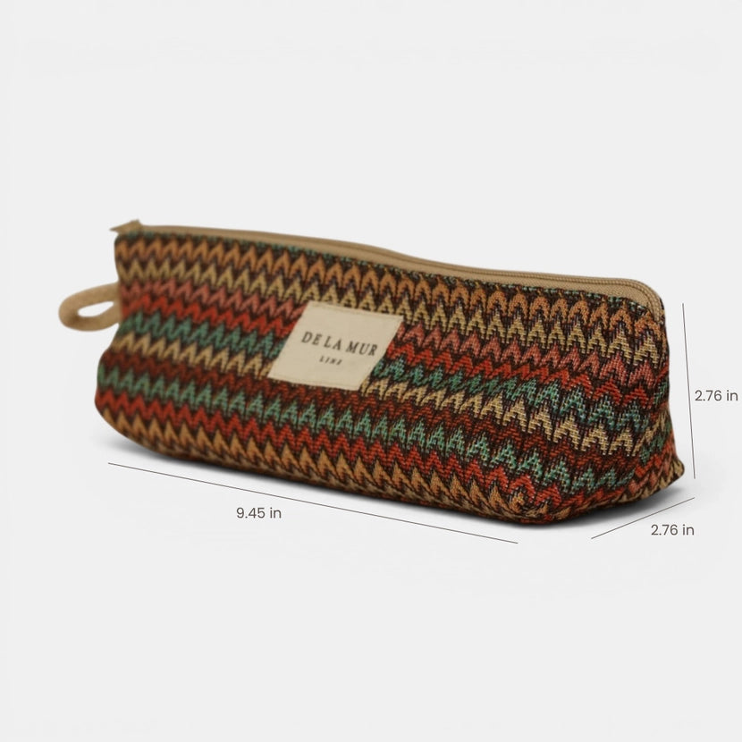 De La Mur Line US Inc. - Zigzag Jacquard Pencil Case - Multicolor