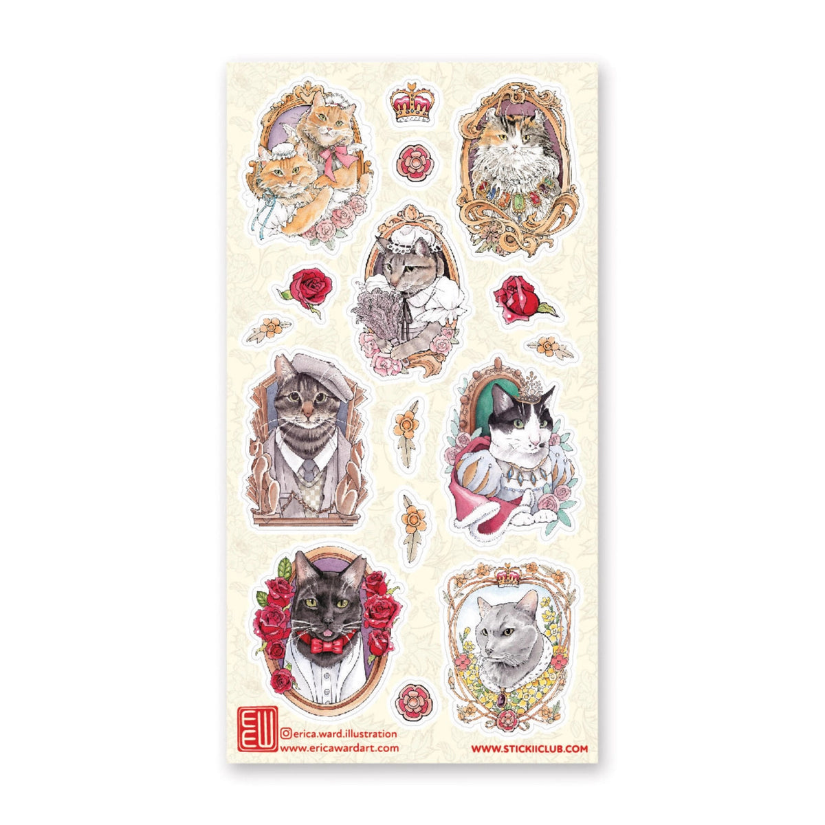 STICKII Sticker Sheet -  Fancy Felines