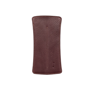 Nagasawa Two Pen Case Kip Leather - Bordeaux (Short)