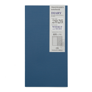 TRAVELER'S COMPANY Regular Size Diary - 2026 Mid Year Weekly and Memo