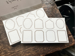 Oeda Letterpress - 8 Shape Label book