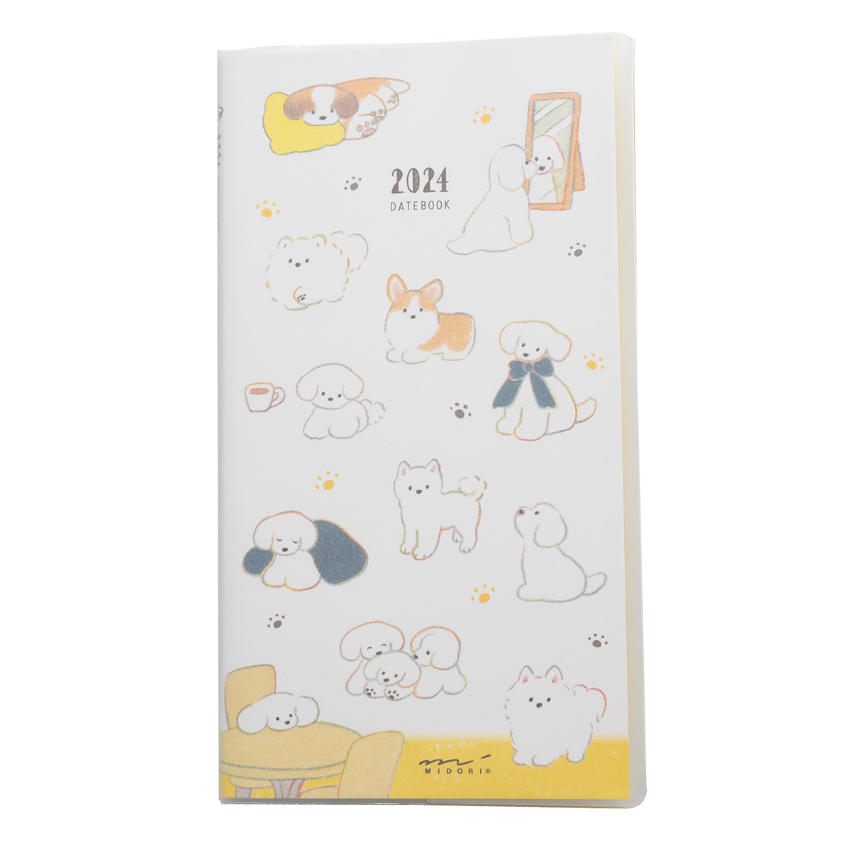 Midori 2024 Pocket Diary Slim- Dogs