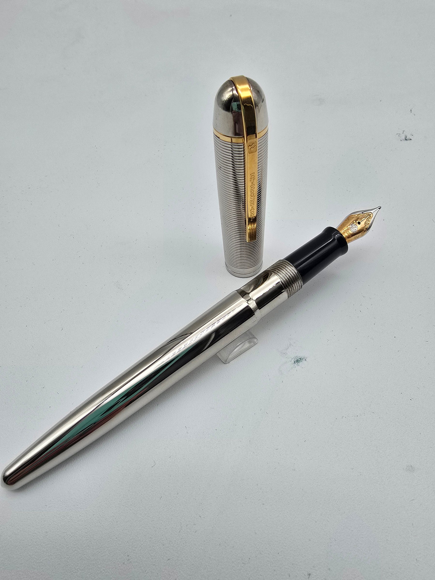 Wahl-Eversharp Skyline Classic Palladium w/ Gold Trim Fountain