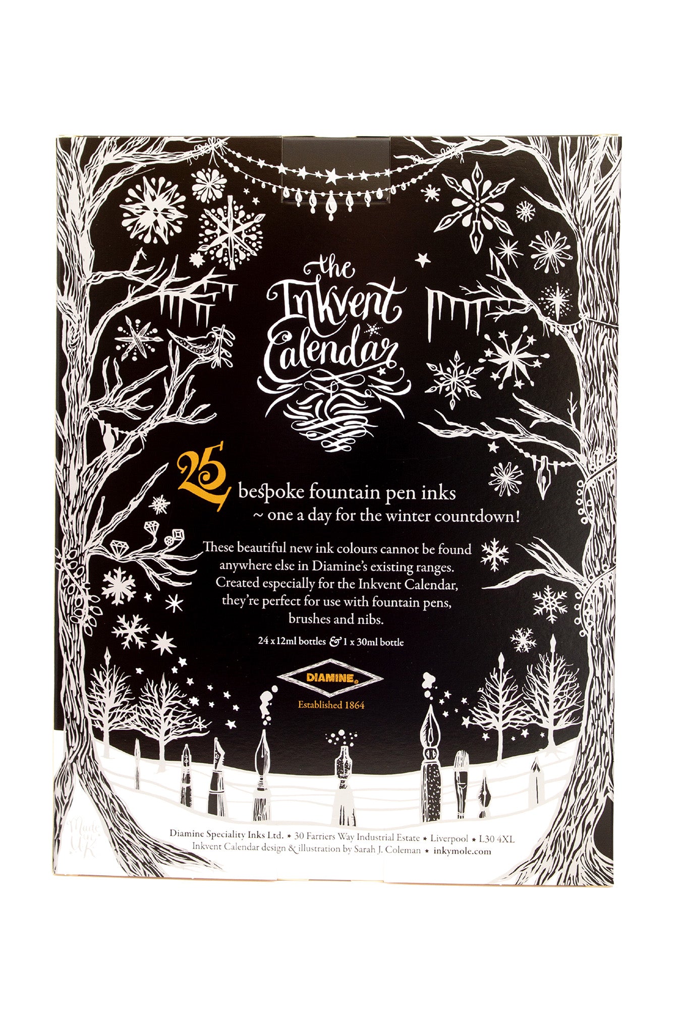 Diamine Inkvent Calendar Black Edition