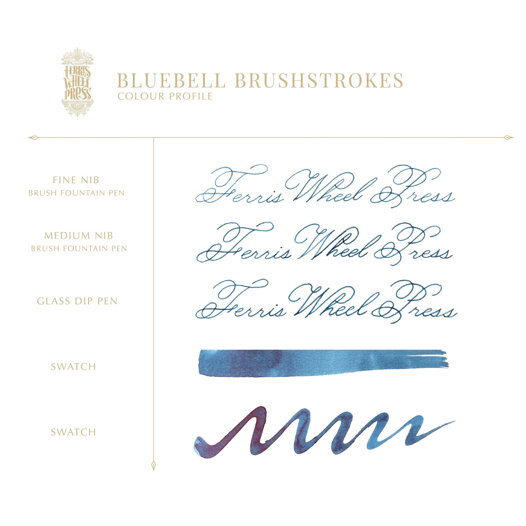 Ferris Wheel Press - Bluebell Brushstrokes