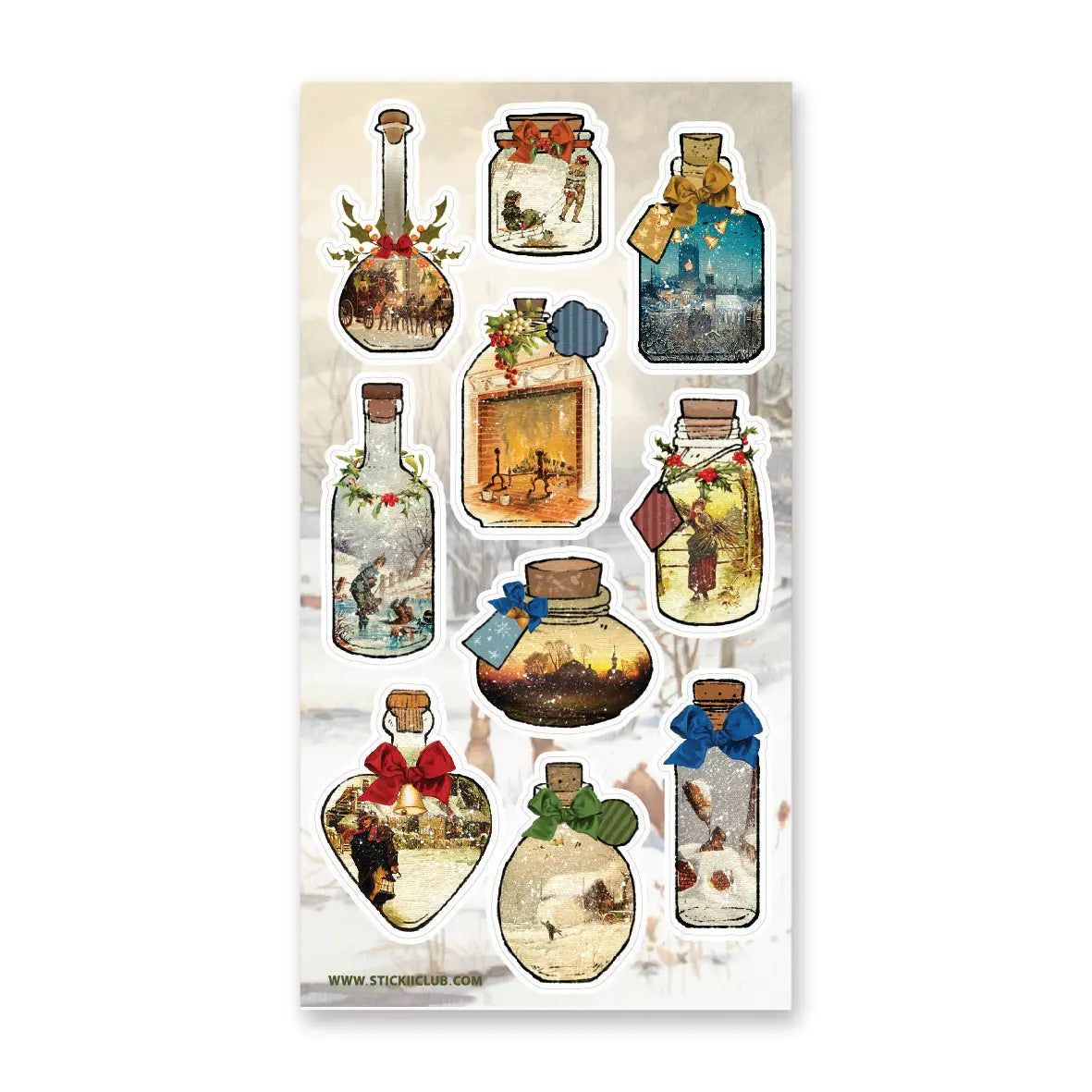 STICKII Sticker Sheet - Winter Scene Jellies