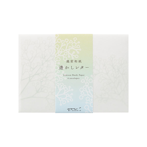 Midori Watermarks Baby's Breath Envelopes