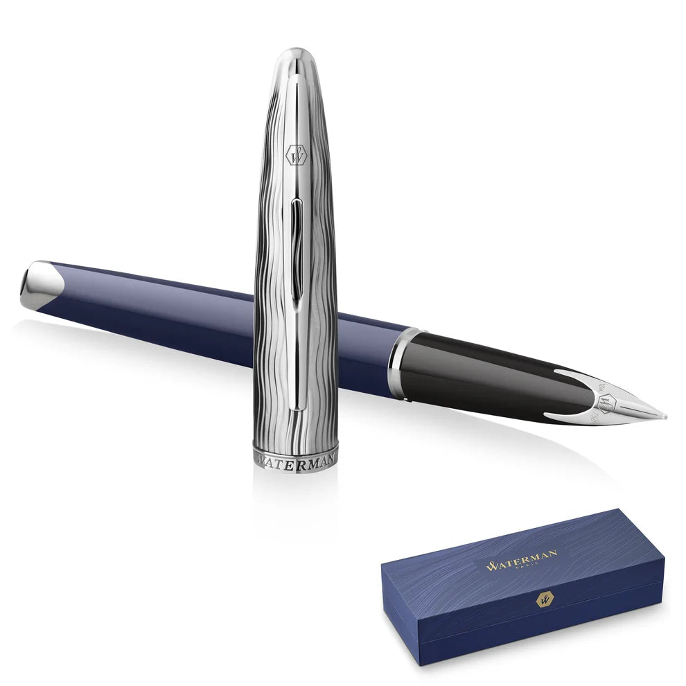 Waterman Carene 2022 Special Edition Deluxe Blue Chrome Trim