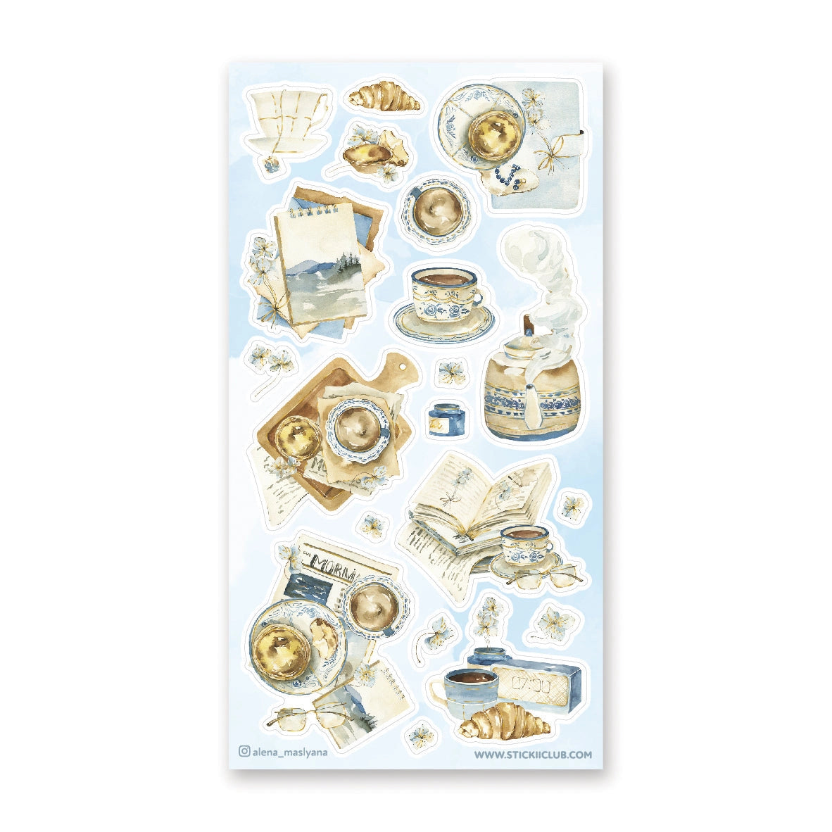 STICKII Sticker Sheet - Peaceful Tea Time