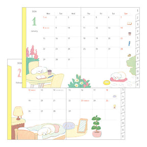 Midori 2024 Pocket Diary A6- Dogs