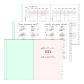 Midori 2024 Pocket Diary A6- Country Time Floral Pattern