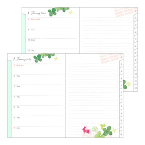 Midori 2024 Pocket Diary B6- Clover