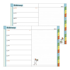 Midori 2024 Pocket Diary B6- Ojisan