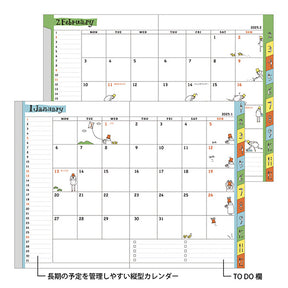 Midori 2025 Pocket Diary (B6) - Monthly Ojisan