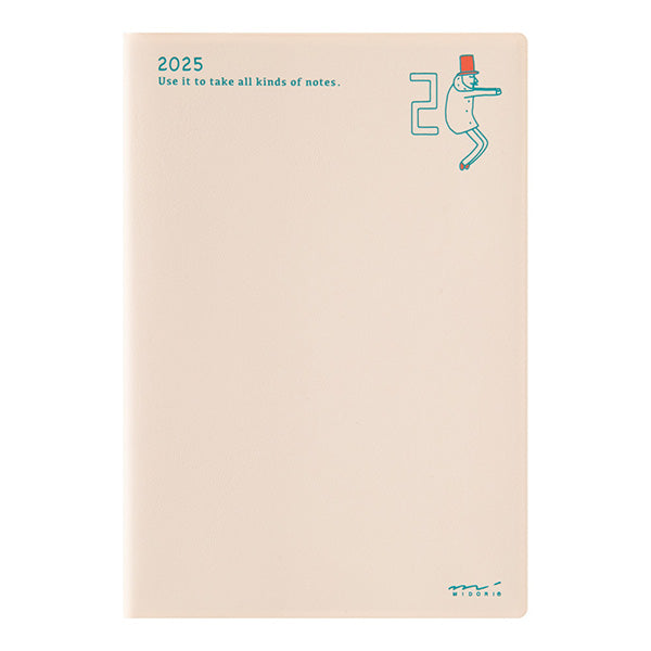 Midori 2025 Pocket Diary (B6) - Monthly Ojisan