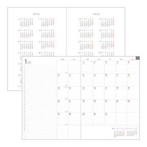 Midori 2025 Flat Diary A5