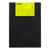 Midori 2025 Flat Diary A4 - Black