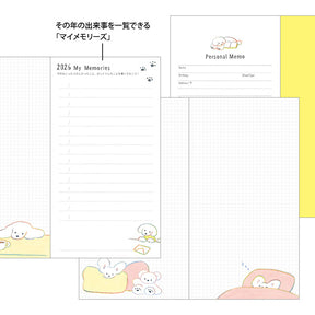 Midori 2026 Pocket Diary B6 Slim - Dog