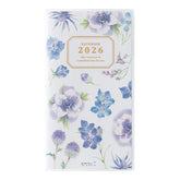 Midori 2026 Pocket Diary B6 Slim- Country Time Floral Pattern