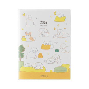 Midori 2026 Pocket Diary (A6) - Dog
