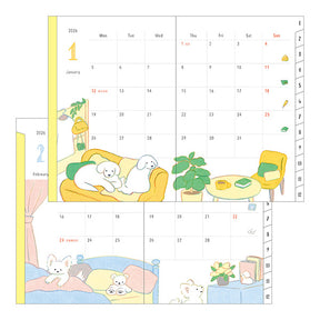 Midori 2026 Pocket Diary (B6) - Dog
