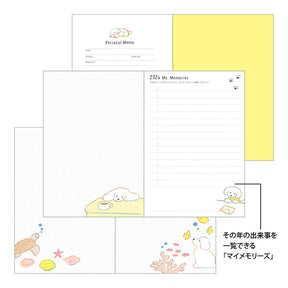 Midori 2026 Pocket Diary (B6) - Dog