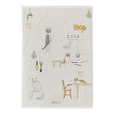Midori 2026 Pocket Diary B6 - Cat