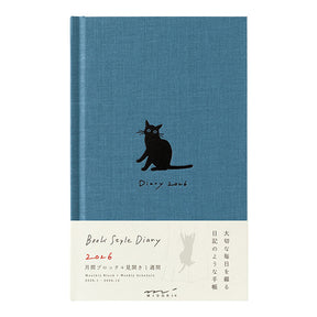 BOOK STYLE DIARY 2026 B6 CAT Navy