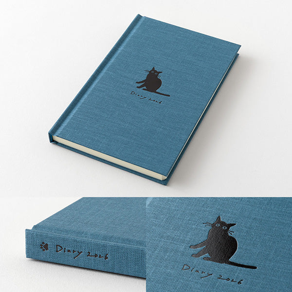 BOOK STYLE DIARY 2026 B6 CAT Navy