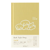 BOOK STYLE DIARY 2026 B6 Dog Yellow