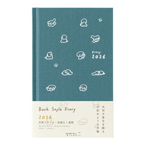 BOOK STYLE DIARY 2026 B6 Dog