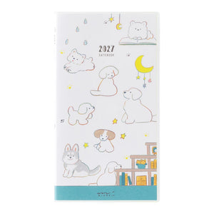Midori 2027 Pocket Diary Slim (B6) - Dog