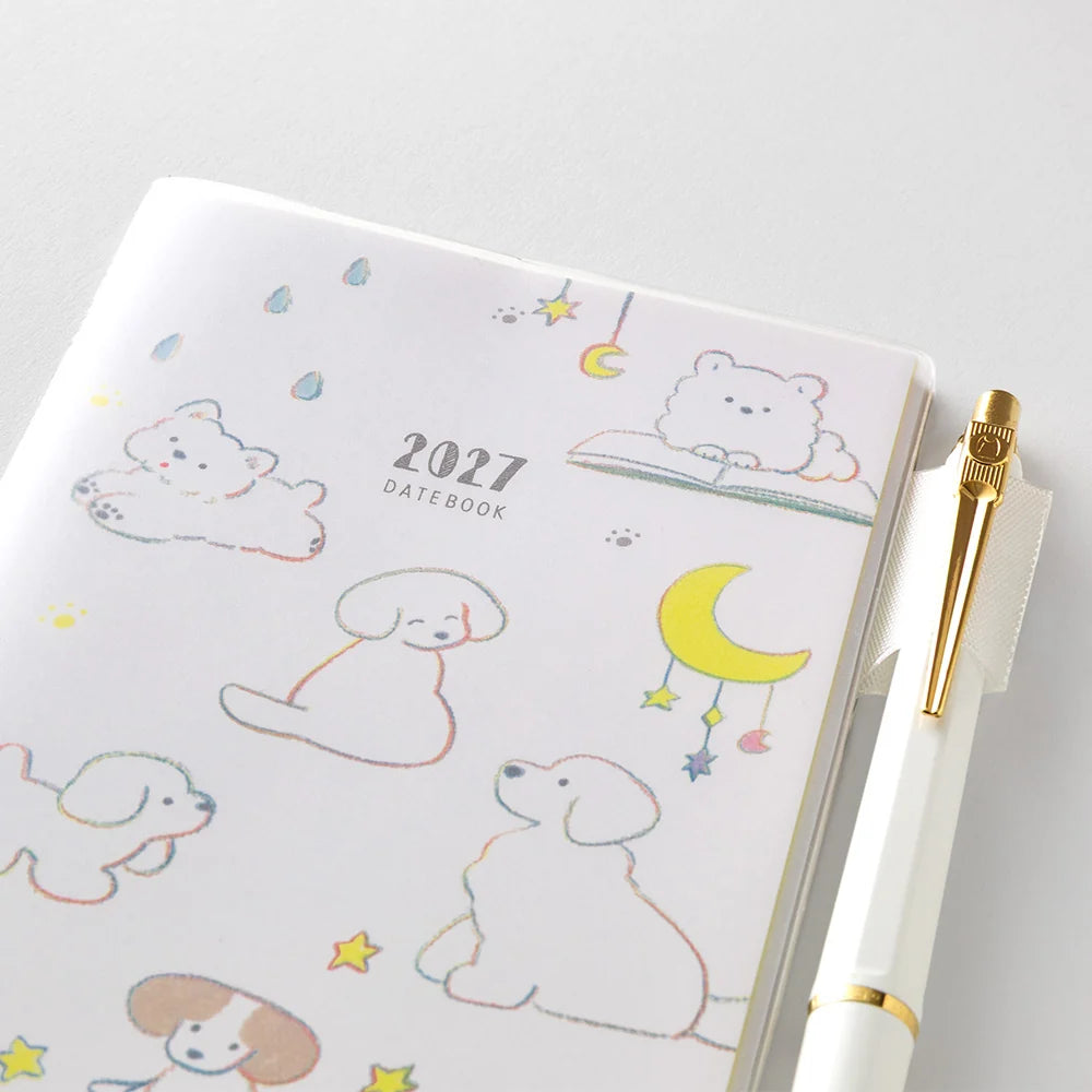 Midori 2027 Pocket Diary Slim (B6) - Dog