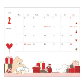 Midori 2027 Pocket Diary Slim (B6) - Dog