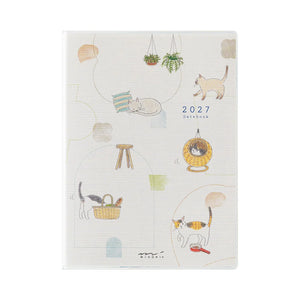 Midori 2027 Pocket Diary (A6) - Cat