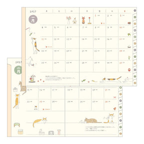 Midori 2027 Pocket Diary (A6) - Cat