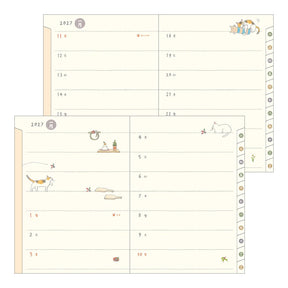 Midori 2027 Pocket Diary (A6) - Cat