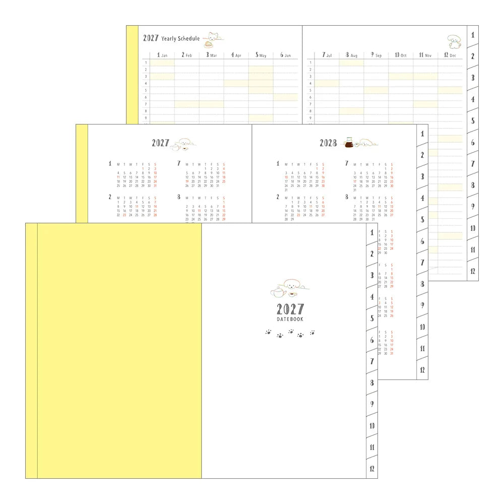 Midori 2027 Pocket Diary - (B6) Dog