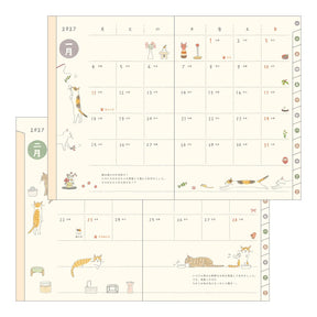 Midori 2027 Pocket Diary - (B6) Cat