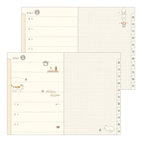 Midori 2027 Pocket Diary - (B6) Cat