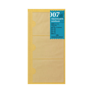 TRAVELER'S COMPANY Regular Sized Refill - 007 Card File (12 pocket)